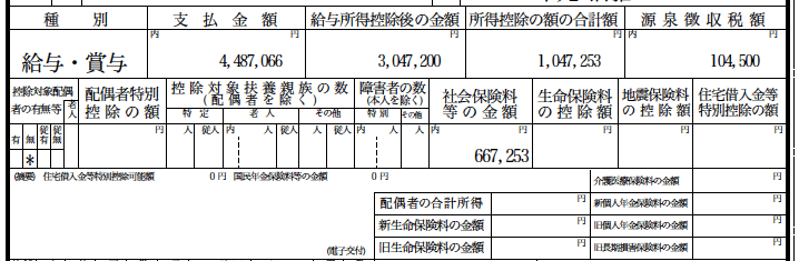 源泉徴収票