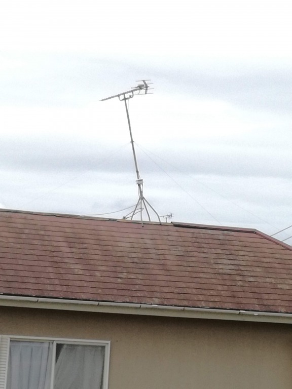 テレビアンテナの傾き