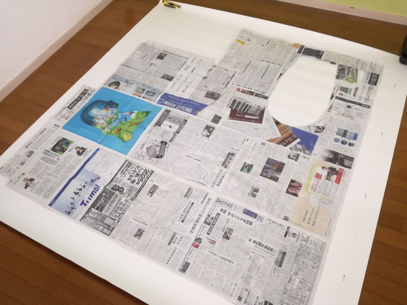 クッションフロアと型