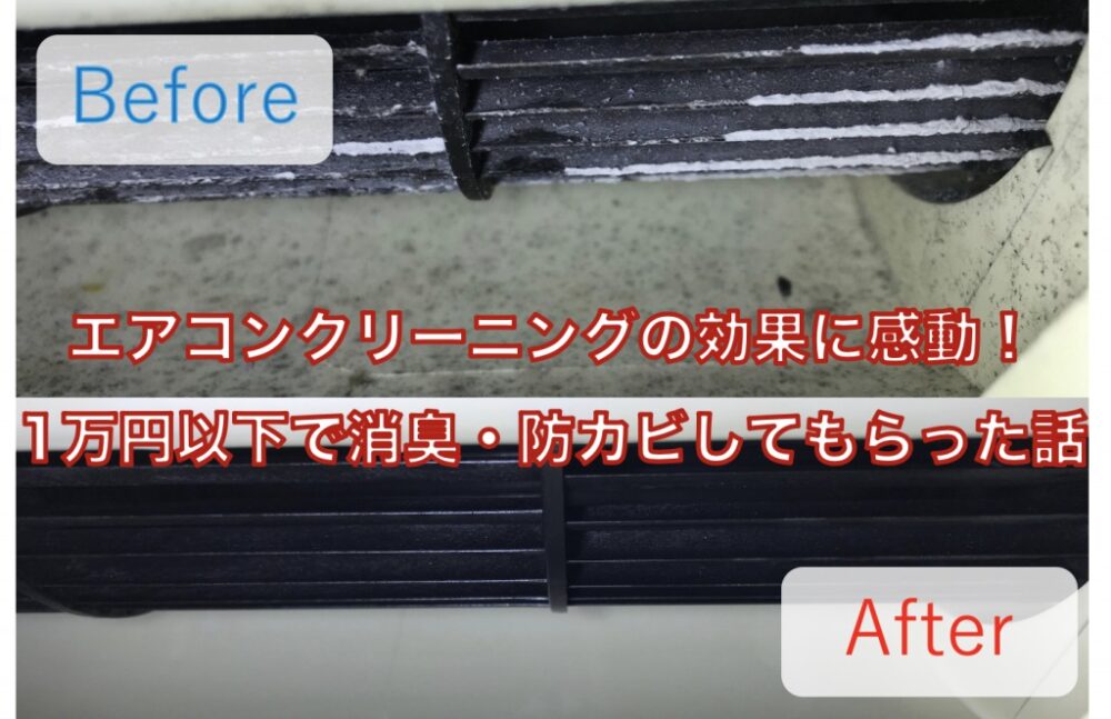 エアコンクリーニングの効果に感動！1万円以下で消臭・防カビしてもらった話