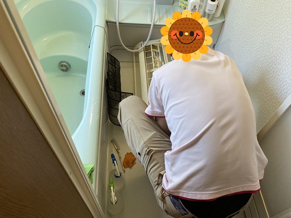 エアコンカバーとフィルターの洗浄