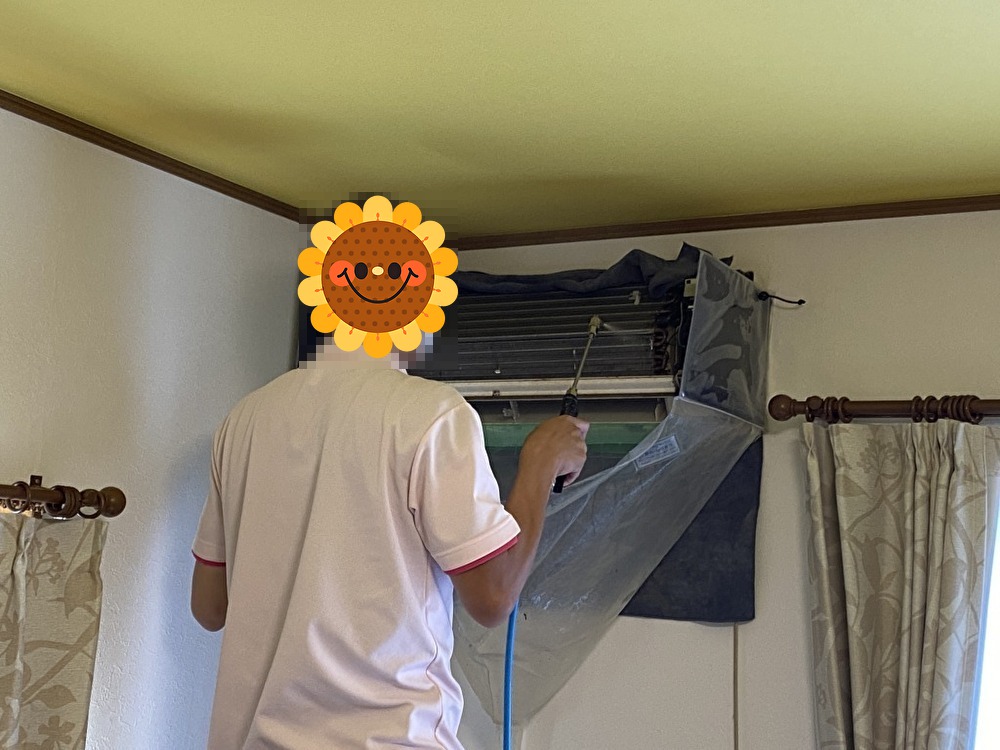 アルミフィンの高圧洗浄