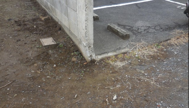 境界ブロックの写真