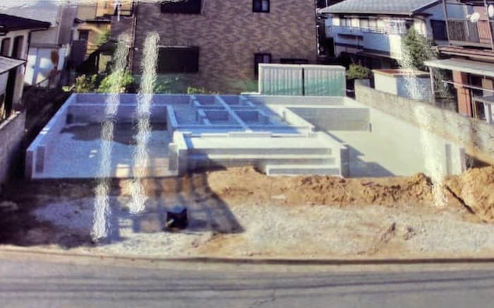 基礎着工時の現場写真