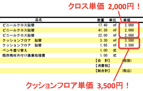 リフォーム見積もり